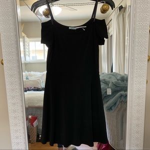 Black off the shoulder dress